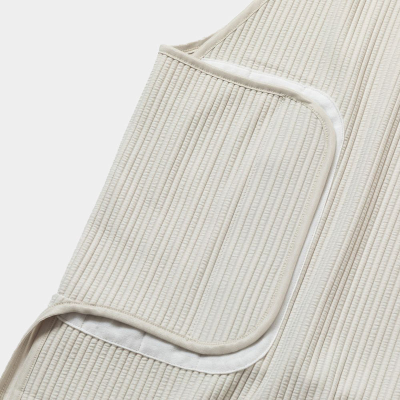 Uneven Fabric Conditioning Vest (Bone)/MW-CT24106