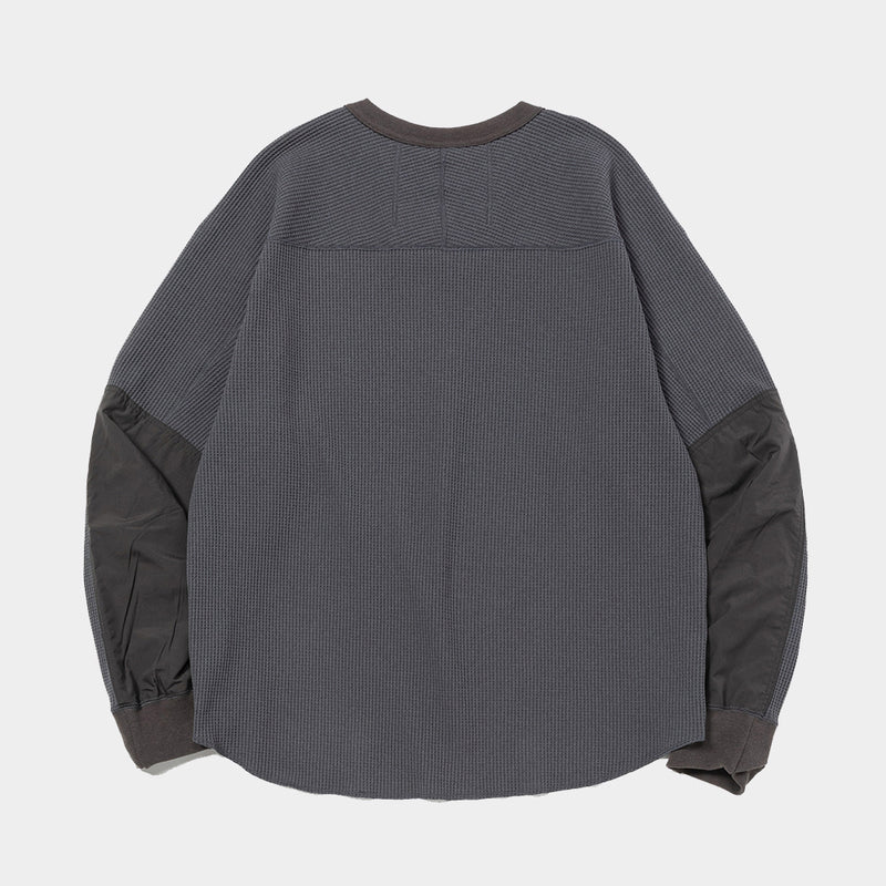 SOLOTEX Waffle L/S Tee(Charcoal)/MW-CT24202