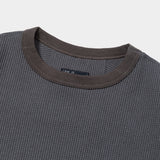 SOLOTEX Waffle L/S Tee(Charcoal)/MW-CT24202