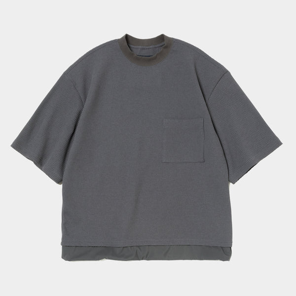 SOLOTEX Waffle S/S Tee(Charcoal)/MW-CT25105