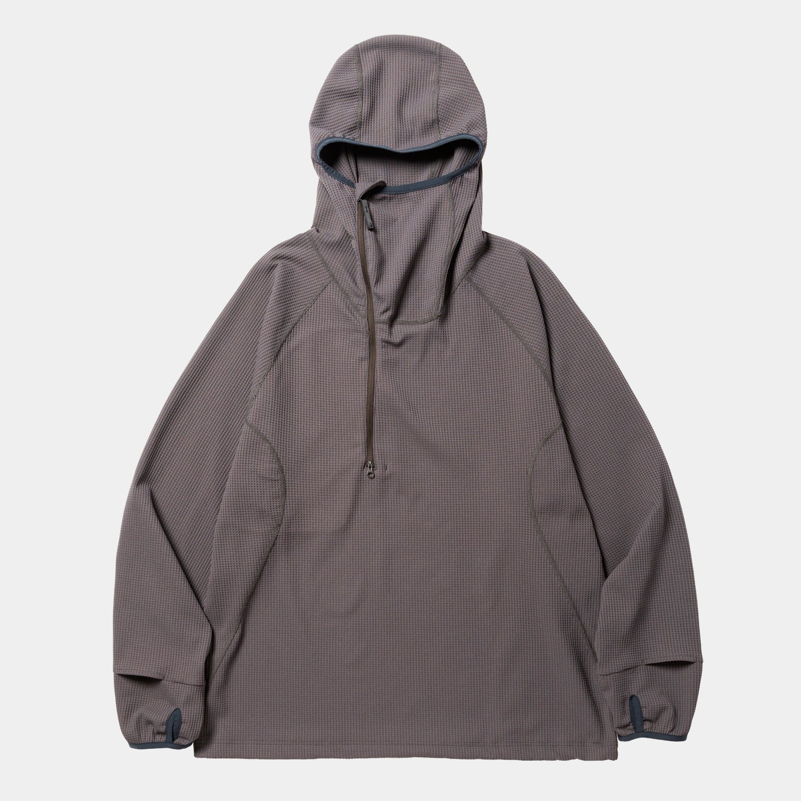 SOLOTEX Waffle Balaclava Hoodie(Charcoal)/MW-CT25206 – meanswhile