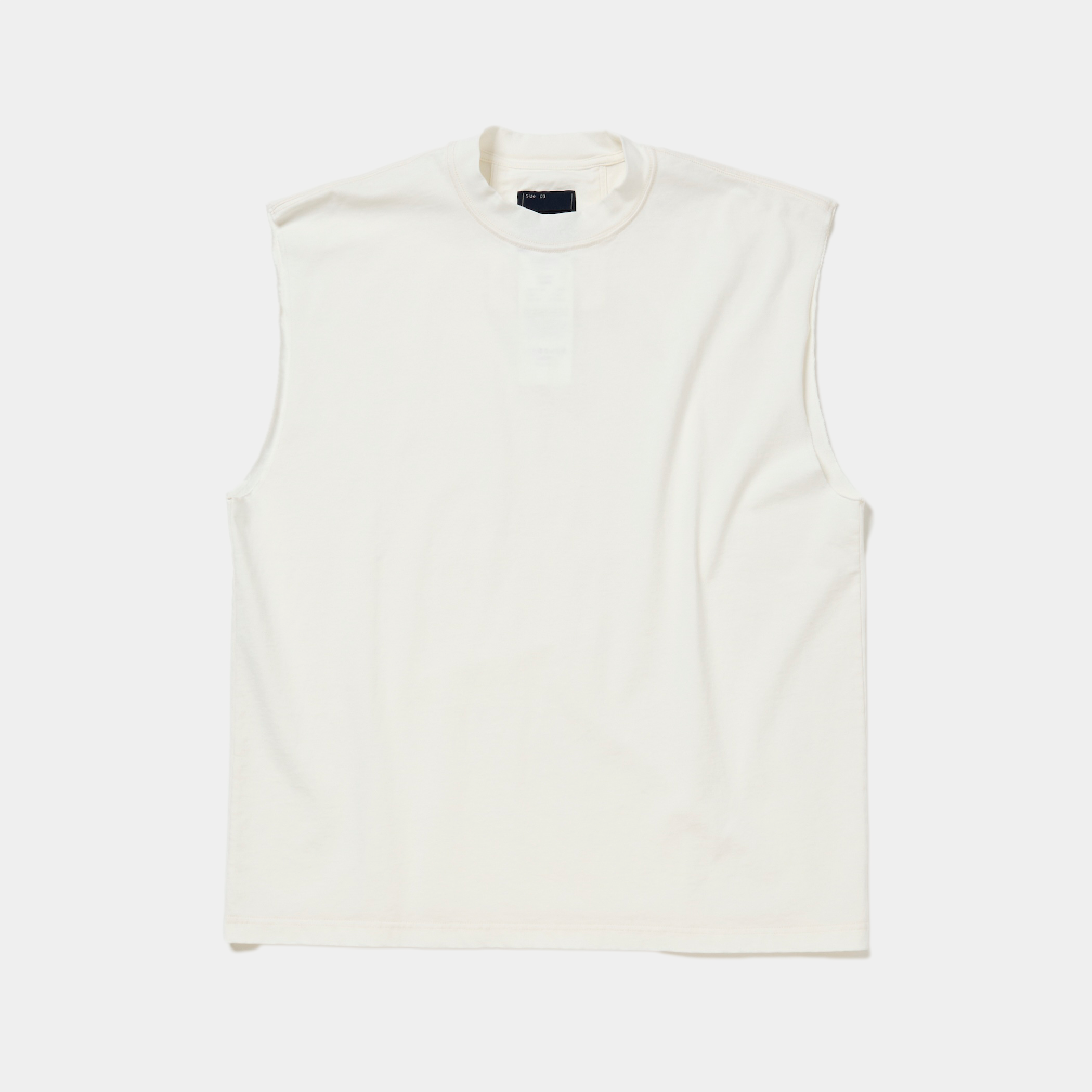 Frosted Sleeve Less Tee(Fade White)/MW-CT26107 – meanswhile 公式オンラインストア