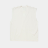 Frosted Sleeve Less Tee(Fade White)/MW-CT26107