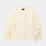 Cotton Wool Thermal Henley(NATURAL)/MW-CT26202
