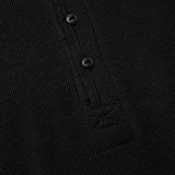 Cotton Wool Thermal Henley(OFF BLACK)/MW-CT26202