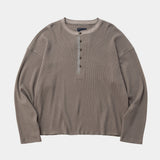 Cotton Wool Thermal Henley(GREY)/MW-CT26202