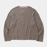 Cotton Wool Thermal Henley(GREY)/MW-CT26202