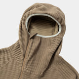 Uneven Anonymous Balaclava Hoodie(BEIGE)/MW-CT26203