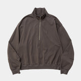 Half-zip Stand Collar L/S(Charcoal)/MW-CT26209