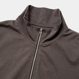 Half-zip Stand Collar L/S(Charcoal)/MW-CT26209