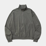 Half-zip Stand Collar L/S(Blue Grey)/MW-CT26209