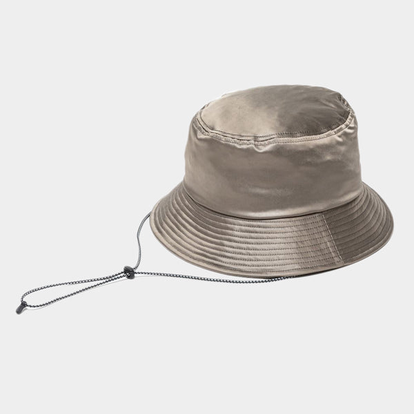 meanswhile バケットハット Dress Satin Adjustable Hat (Smoke Grey) / MW-HT23202