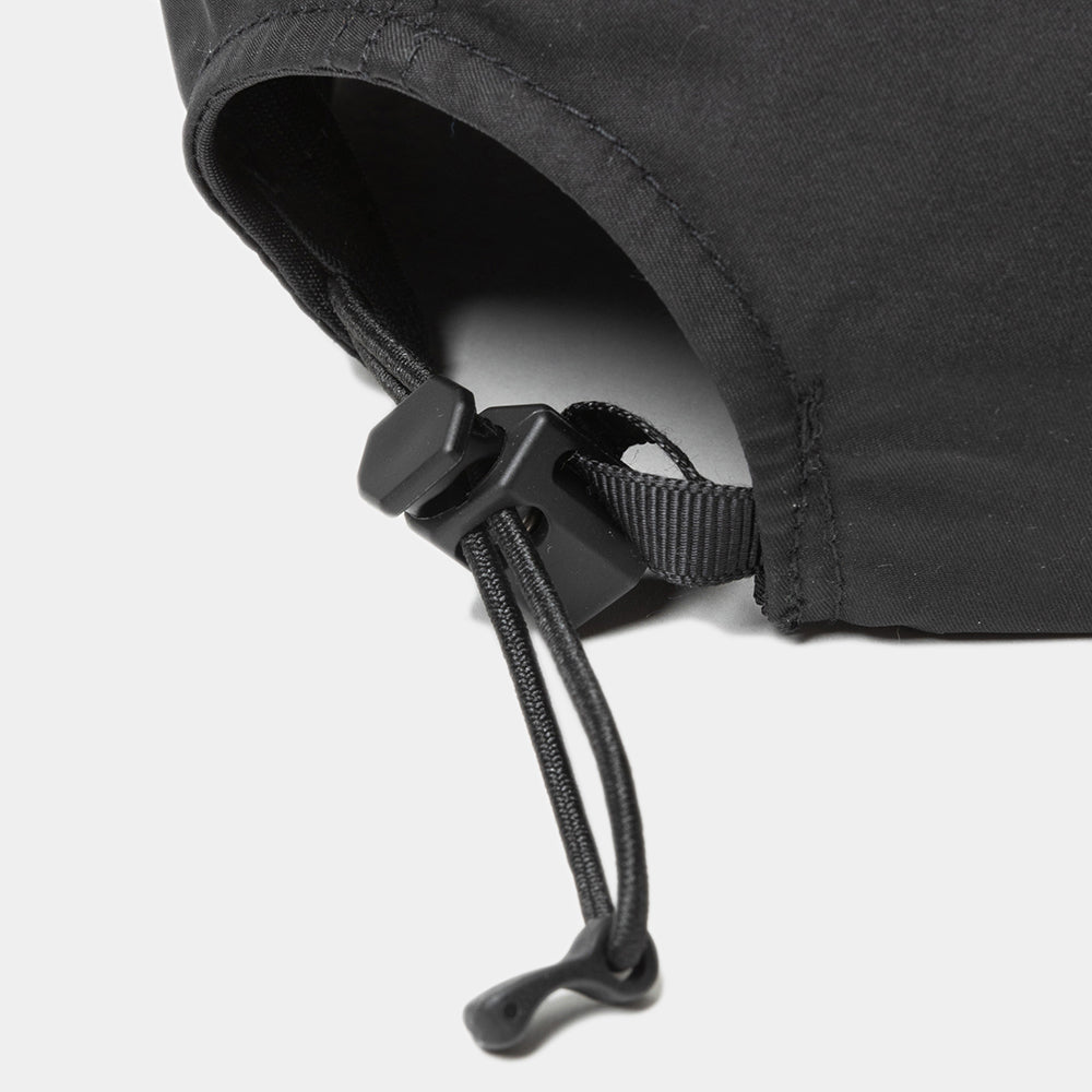 meanswhile POLYESTER TWILL 6PANEL CAP 黒 6Panel Commuter Cap/Off Black | meanswhile
