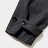 Double Collar Trench Coat (Off Black)/MW-JKT23206
