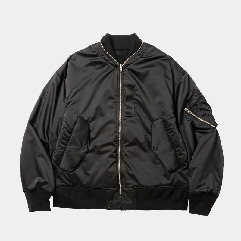 나일론 X 비버 가역성 MA1 (Off Black)/MW-JKT25213