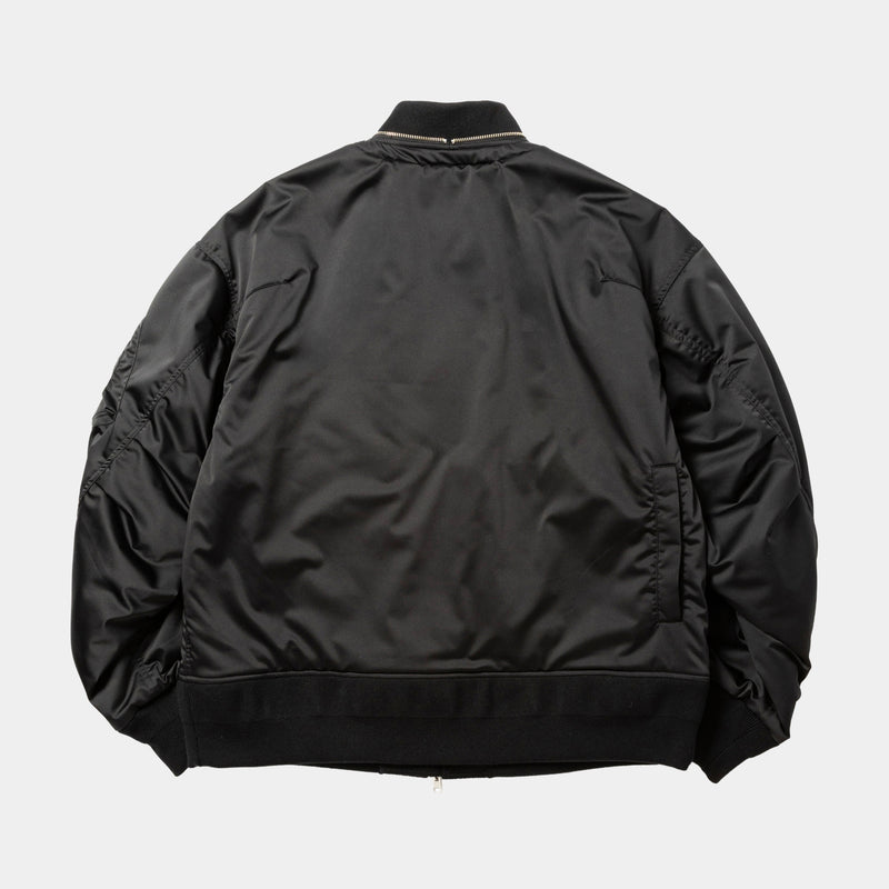나일론 X 비버 가역성 MA1 (Off Black)/MW-JKT25213