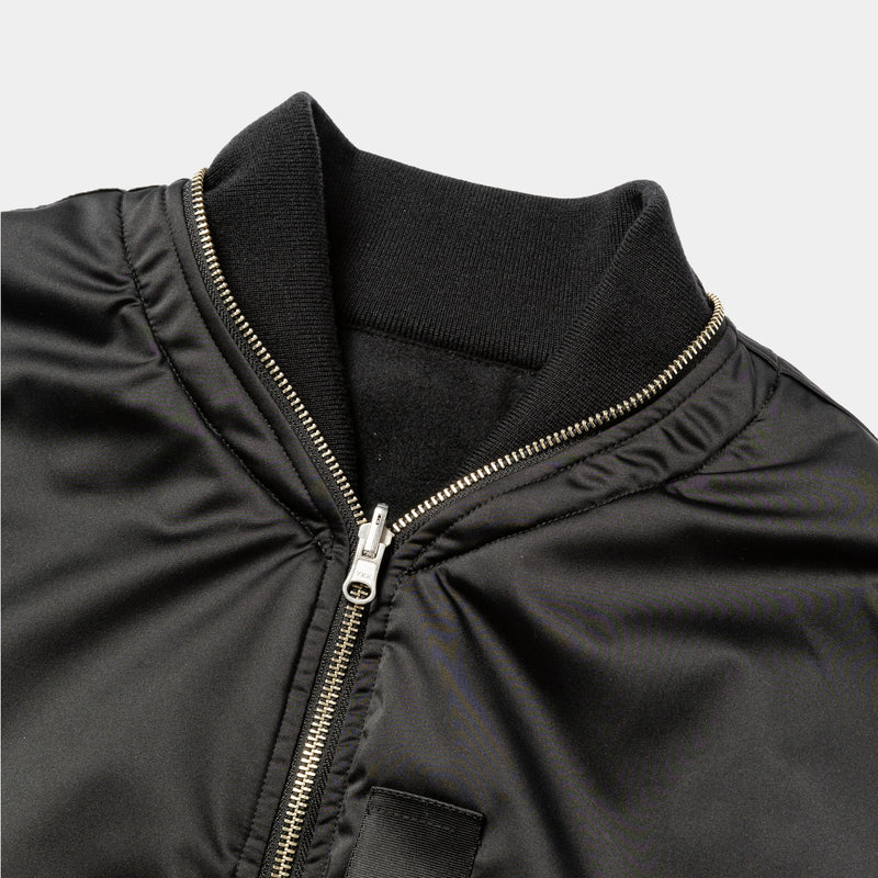 나일론 X 비버 가역성 MA1 (Off Black)/MW-JKT25213
