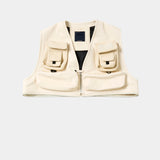 SHIRONAMESHI Leather Luggage Vest(SHIRO)/MW-JKT26101