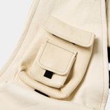 SHIRONAMESHI Leather Luggage Vest(SHIRO)/MW-JKT26101