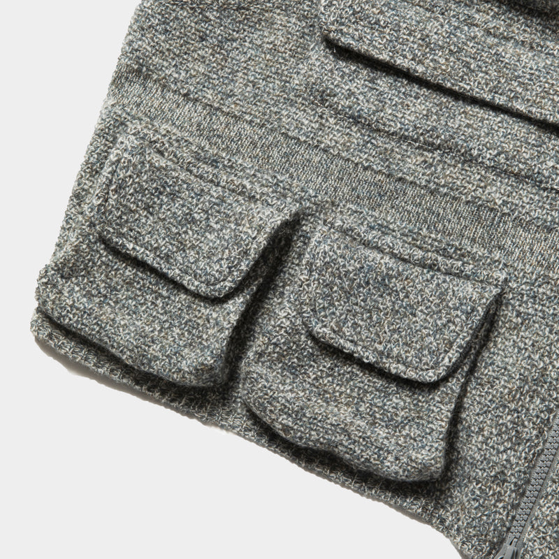 Knit Luggage Vest (Blue Grey) / MW-KT22202