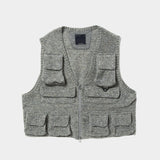 Knit Luggage Vest (Blue Grey) / MW-KT22202