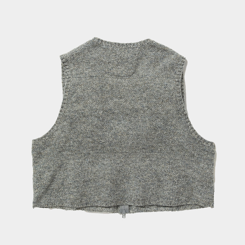 Knit Luggage Vest (Blue Grey) / MW-KT22202