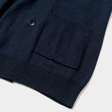 Cotton Double Knit Cardigan (Navy) / MW-KT24102