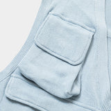 Cotton Knit Luggage Vest (Sax) / MW-KT24103