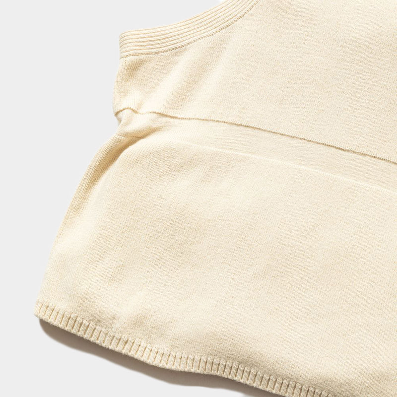 Cotton Knit Luggage Vest (Bone) / MW-KT24103