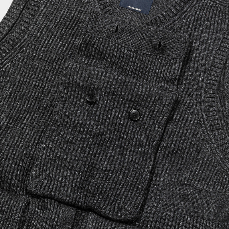 Body Armor Knit Vest (Charcoal) / MW-KT24201