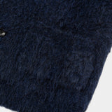 Mohair Double Knit Cardigan (Navy) / MW-KT24203