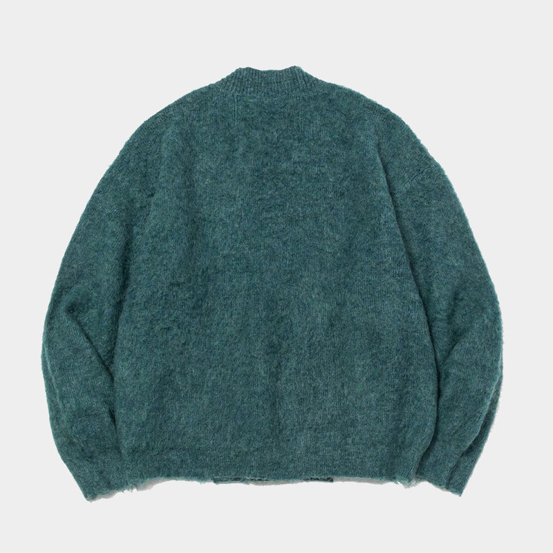 Mohair Double Knit Cardigan (Green) / MW-KT24203