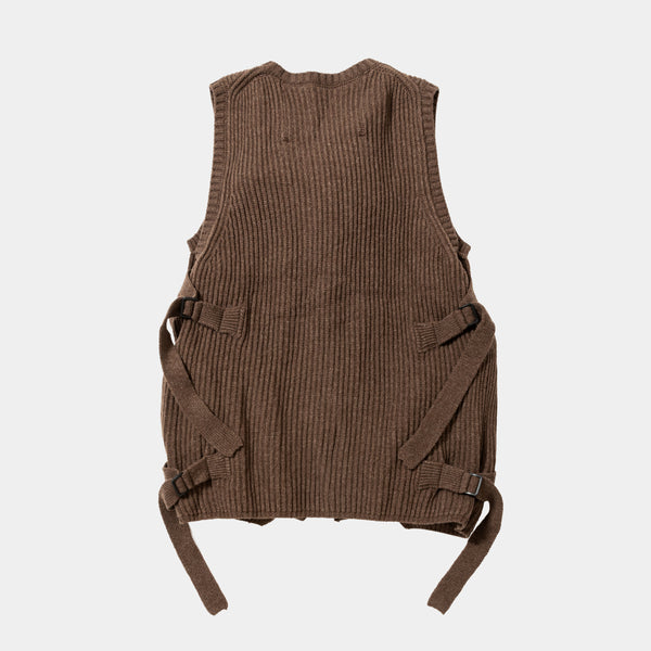 Body Armor Knit Vest(Brown)/MW-KT25202