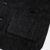 Mohair Double Knit开衫（黑色）/MW-KT25203