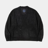 Mohair Double Knit开衫（黑色）/MW-KT25203
