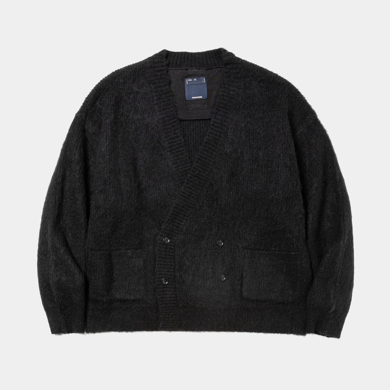 Mohair Double Knit开衫（黑色）/MW-KT25203