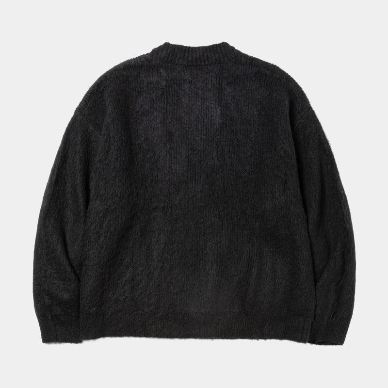 Mohair Double Knit开衫（黑色）/MW-KT25203