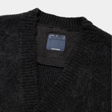 Mohair Double Knit开衫（黑色）/MW-KT25203