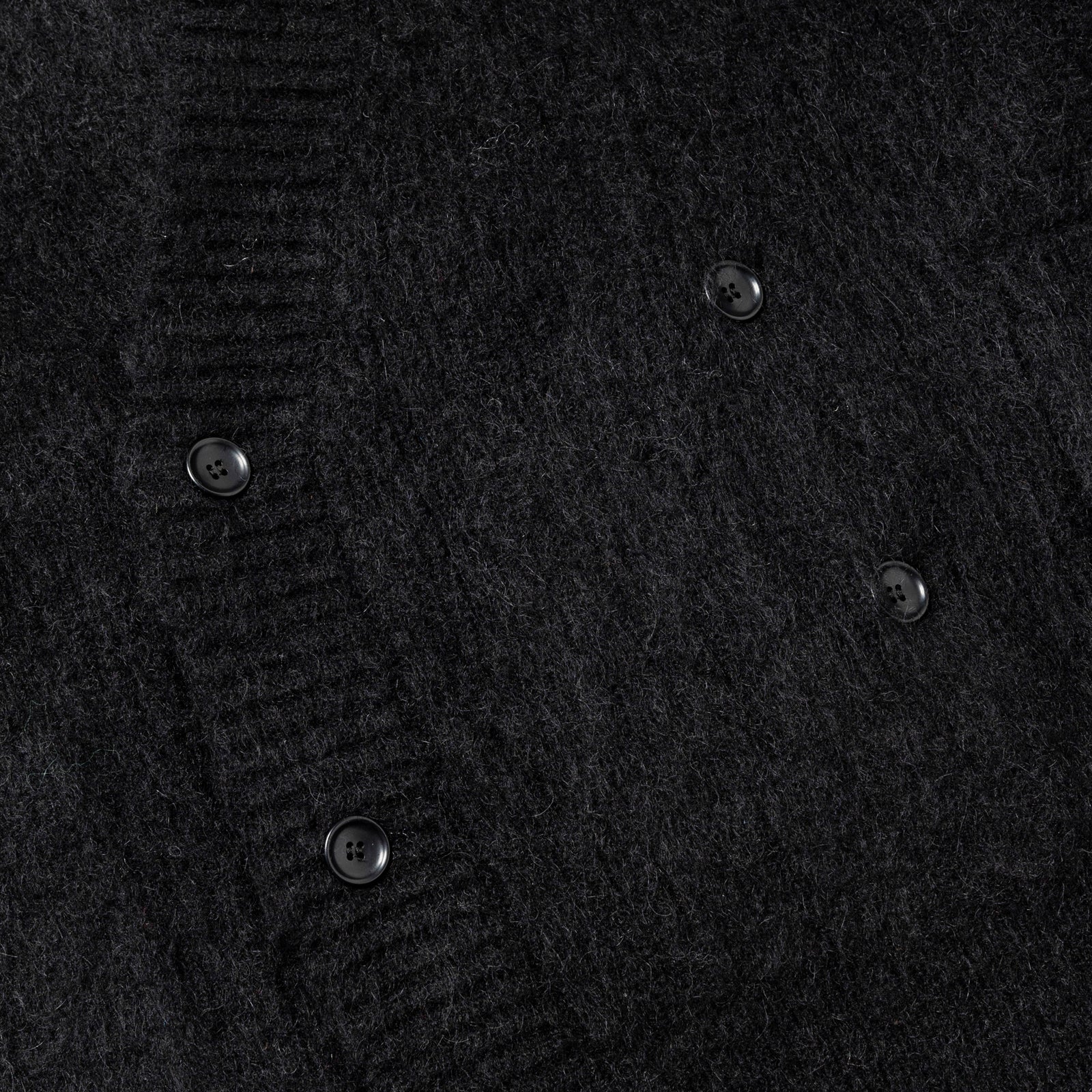Mohair Double Knit Cardigan(Off Black)/MW-KT25203 – meanswhile