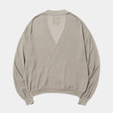 Dappled sunlight Double Knit Cardigan(Grey)/MW-KT26101