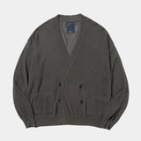Dappled sunlight Double Knit Cardigan(Charocoal)/MW-KT26101