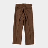 Side Zip Polyester Slacks(Brown)/MW-PT23203
