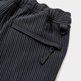 Uneven Fabric Slim Easy PT (Navy)/MW-PT24106