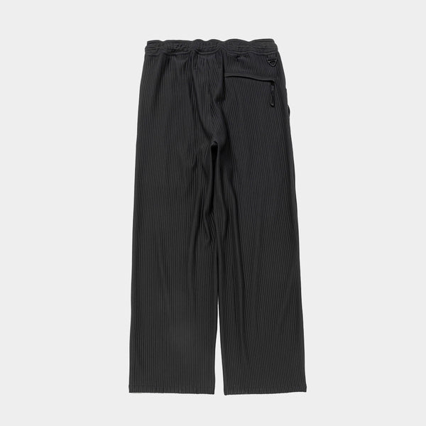 Uneven Fabric Wide Slacks(Off Black)/MW-PT24203