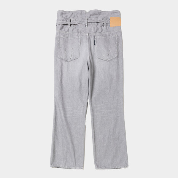 Fade Denim Wrap PT “Flare”(Gray)/MW-PT25102