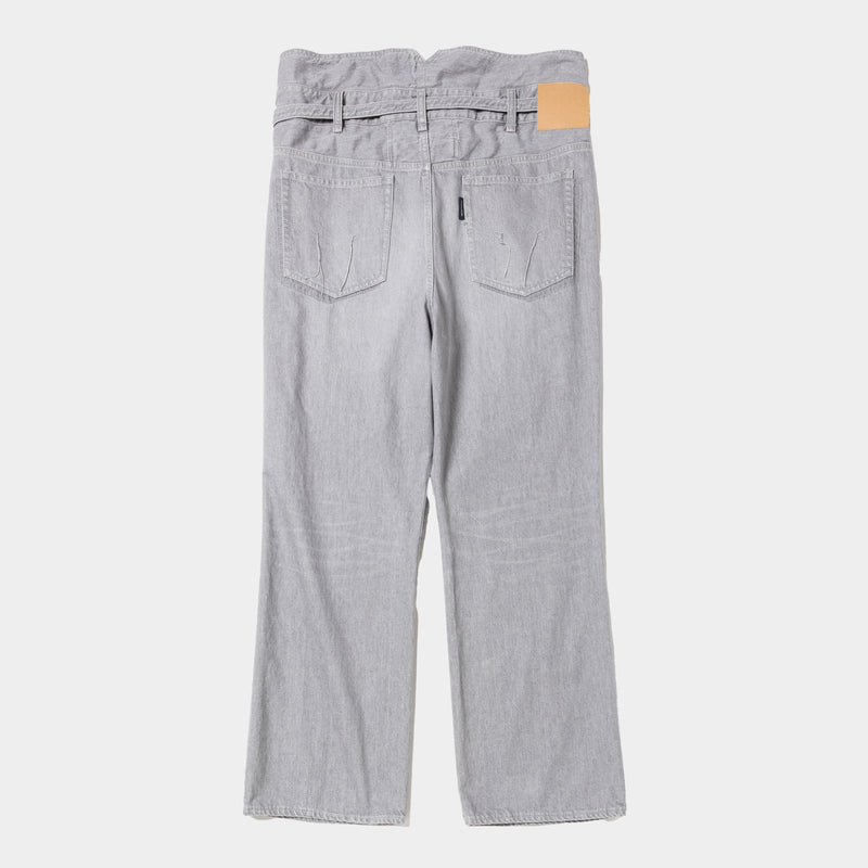 Fade Denim Wrap PT “Flare”(Gray)/MW-PT25102