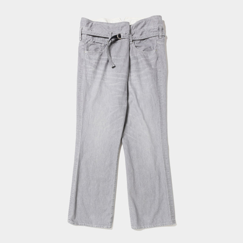 Fade Denim Wrap PT “Flare”(Gray)/MW-PT25102