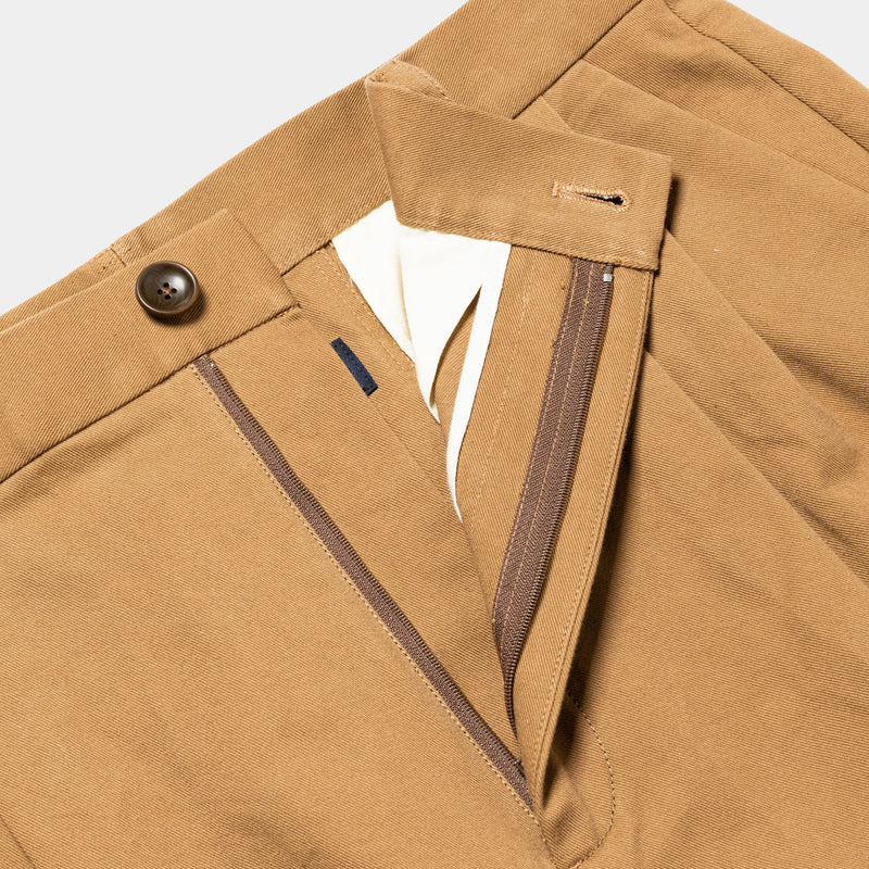 Dress Chino High-waist Slacks (Beige)/MW-PT25202