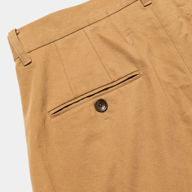 Dress Chino High-waist Slacks (Beige)/MW-PT25202