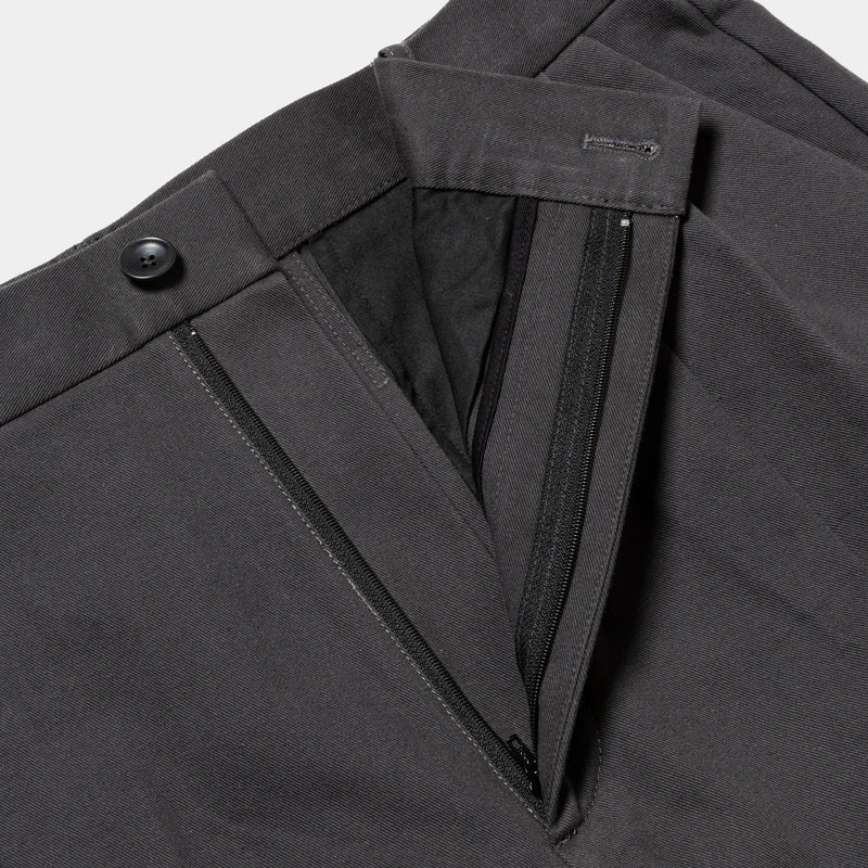 Charcoal High-Waist Slacks (Charcoal)/MW-PT25202 드레스